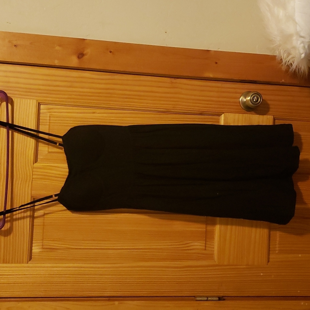 Black padded dress